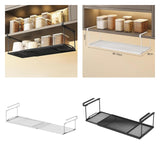 Maxbell Under Shelf Storage Basket Organizer Retractable for Pantry Office Bookshelf White