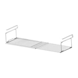 Maxbell Under Shelf Storage Basket Organizer Retractable for Pantry Office Bookshelf White