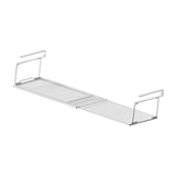 Maxbell Under Shelf Storage Basket Organizer Retractable for Pantry Office Bookshelf White