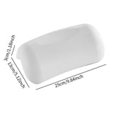Maxbell Headrest Easy to Carry Bathtub Cushion for Bathroom Essentials Neck White