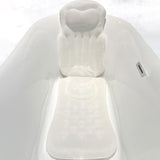 Maxbell Full Body Bath Pillow for Adults Non Slip Quick Dry Comfortable Mattress Pad White