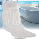 Maxbell Full Body Bath Pillow for Adults Non Slip Quick Dry Comfortable Mattress Pad White
