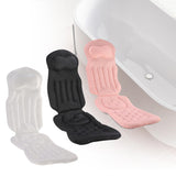 Maxbell Full Body Bath Pillow for Adults Non Slip Quick Dry Comfortable Mattress Pad White