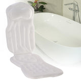 Maxbell Full Body Bath Pillow for Adults Non Slip Quick Dry Comfortable Mattress Pad White