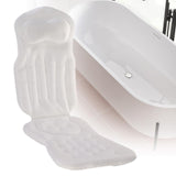 Maxbell Full Body Bath Pillow for Adults Non Slip Quick Dry Comfortable Mattress Pad White