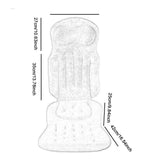 Maxbell Full Body Bath Pillow for Adults Non Slip Quick Dry Comfortable Mattress Pad Black