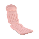 Maxbell Full Body Bath Pillow for Adults Non Slip Quick Dry Comfortable Mattress Pad Pink