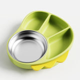 Maxbell Suction Plate for Baby Portable Snack Bowl Weaning Supplies Non Slip Divided