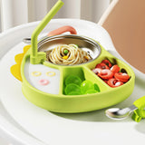 Maxbell Suction Plate for Baby Portable Snack Bowl Weaning Supplies Non Slip Divided
