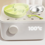 Maxbell Suction Plate for Baby Portable Snack Bowl Weaning Supplies Non Slip Divided