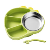 Maxbell Suction Plate for Baby Portable Snack Bowl Weaning Supplies Non Slip Divided