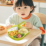 Maxbell Suction Plate for Baby Portable Snack Bowl Weaning Supplies Non Slip Divided