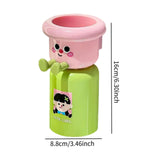 Maxbell Toothbrush Cup and Holder Wall Mounted No Punching Household Toothpaste Rack pink green