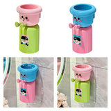 Maxbell Toothbrush Cup and Holder Wall Mounted No Punching Household Toothpaste Rack pink green