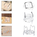 Maxbell Egg Steamer Rack Kitchen Tool Simple Eggs Holder Kitchen Gadget Multipurpose Silicone Handle