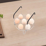 Maxbell Egg Steamer Rack Kitchen Tool Simple Eggs Holder Kitchen Gadget Multipurpose Silicone Handle