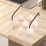 Maxbell Egg Steamer Rack Kitchen Tool Simple Eggs Holder Kitchen Gadget Multipurpose Silicone Handle