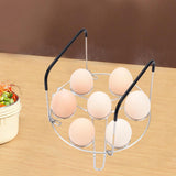 Maxbell Egg Steamer Rack Kitchen Tool Simple Eggs Holder Kitchen Gadget Multipurpose Silicone Handle