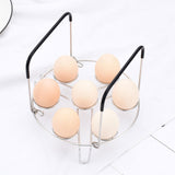 Maxbell Egg Steamer Rack Kitchen Tool Simple Eggs Holder Kitchen Gadget Multipurpose Silicone Handle