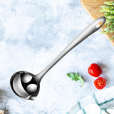 Maxbell Oil Separator Spoon Stainless Steel Kitchen Tool for Home Restaurant Kitchen Small