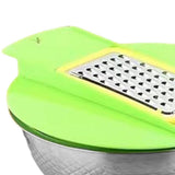 Maxbell Colander with Mixing Bowl Multipurpose Stainless Steel Basin Kitchen Gadget