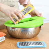 Maxbell Colander with Mixing Bowl Multipurpose Stainless Steel Basin Kitchen Gadget