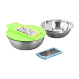 Maxbell Colander with Mixing Bowl Multipurpose Stainless Steel Basin Kitchen Gadget