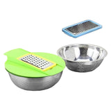 Maxbell Colander with Mixing Bowl Multipurpose Stainless Steel Basin Kitchen Gadget