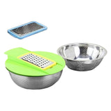 Maxbell Colander with Mixing Bowl Multipurpose Stainless Steel Basin Kitchen Gadget