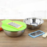 Maxbell Colander with Mixing Bowl Multipurpose Stainless Steel Basin Kitchen Gadget