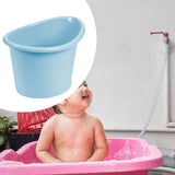Maxbell Bath Bucket with Support Seat Infant Bathtub for Infants Newborn blue