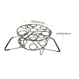 Maxbell Egg Steamer Rack Cooks 14 Eggs Kitchen Tool Household Stainless Steel