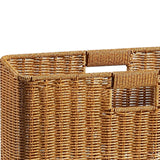 Maxbell Woven Basket Decorative Container Narrow Newspaper Basket for Pantry 41cmx16cmx25cm