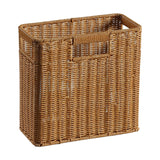 Maxbell Woven Basket Decorative Container Narrow Newspaper Basket for Pantry 30cmx14cmx29cm