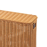 Maxbell Imitation Rattan Basket Decorative Storage Bin for Desktop Bedroom Household S wood