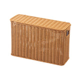Maxbell Imitation Rattan Basket Decorative Storage Bin for Desktop Bedroom Household S wood