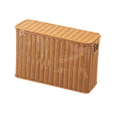 Maxbell Imitation Rattan Basket Decorative Storage Bin for Desktop Bedroom Household S wood
