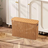 Maxbell Imitation Rattan Basket Decorative Storage Bin for Desktop Bedroom Household S wood