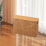 Maxbell Imitation Rattan Basket Decorative Storage Bin for Desktop Bedroom Household S wood
