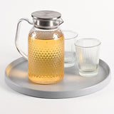 Maxbell 13.62inch Round Serving Tray Tableware Cup Holder for Bar Buffet Dining Room Gray