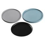Maxbell 13.62inch Round Serving Tray Tableware Cup Holder for Bar Buffet Dining Room Gray