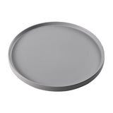 Maxbell 13.62inch Round Serving Tray Tableware Cup Holder for Bar Buffet Dining Room Gray