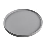 Maxbell 13.62inch Round Serving Tray Tableware Cup Holder for Bar Buffet Dining Room Gray