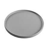 Maxbell 13.62inch Round Serving Tray Tableware Cup Holder for Bar Buffet Dining Room Gray