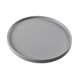 Maxbell 13.62inch Round Serving Tray Tableware Cup Holder for Bar Buffet Dining Room Gray