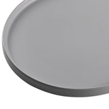 Maxbell 13.62inch Round Serving Tray Tableware Cup Holder for Bar Buffet Dining Room Gray