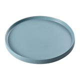Maxbell 13.62inch Round Serving Tray Tableware Cup Holder for Bar Buffet Dining Room Blue