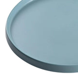 Maxbell 13.62inch Round Serving Tray Tableware Cup Holder for Bar Buffet Dining Room Blue