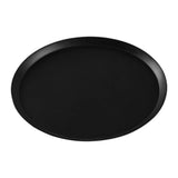 Maxbell 13.62inch Round Serving Tray Tableware Cup Holder for Bar Buffet Dining Room Black