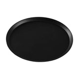 Maxbell 13.62inch Round Serving Tray Tableware Cup Holder for Bar Buffet Dining Room Black